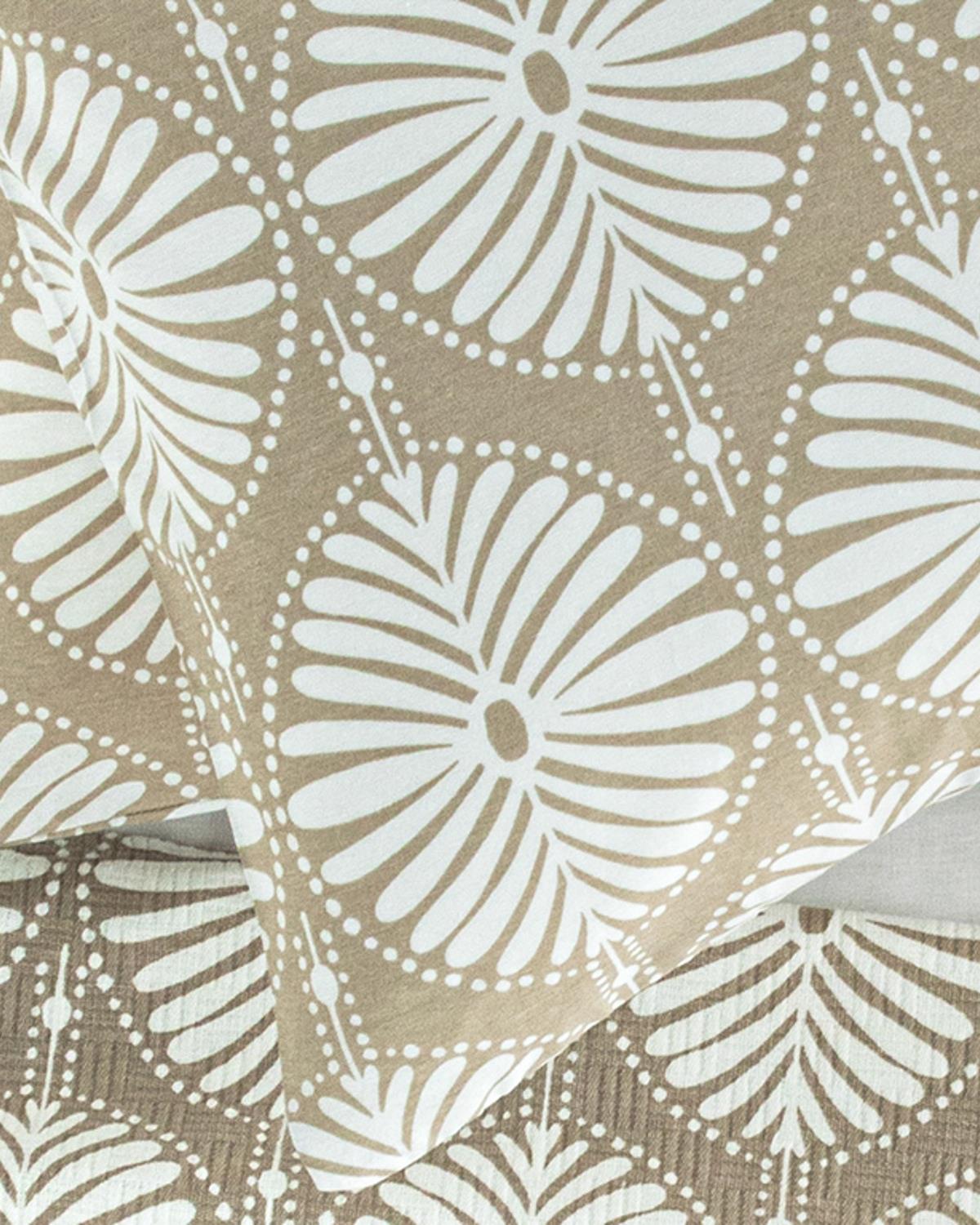 Polycircles Кълъфка За Възглавни 2Бр., Лесно За Гладене, Бежово, 50 X 70 Cm