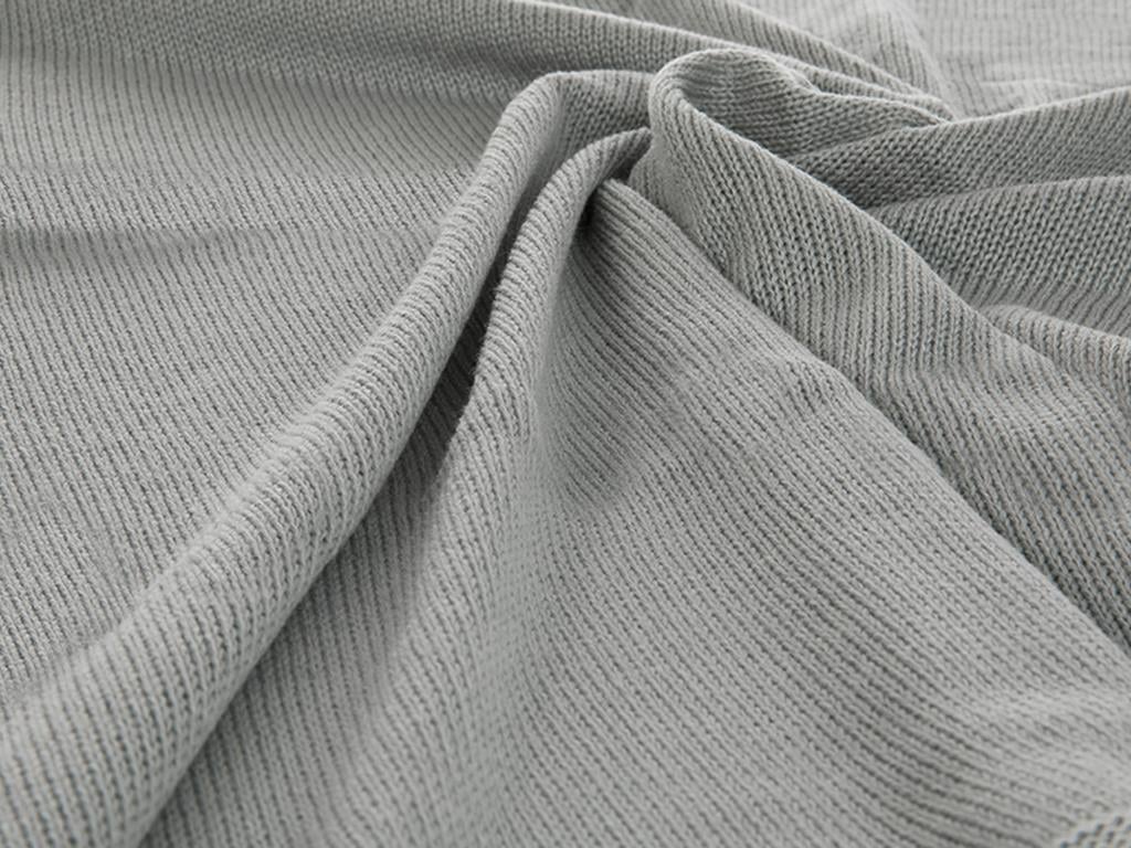 Pompom БЕБЕШКО ОДЕАЛО С помпони Трикотаж 90x90 cm Gray