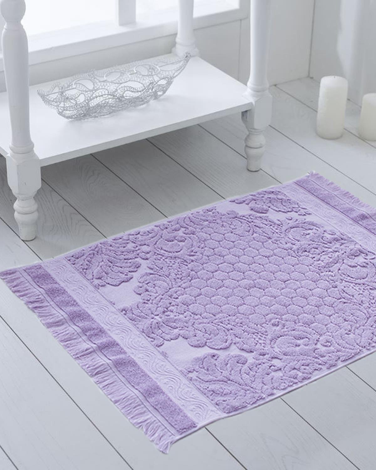 Powery Кърпа За Крака Жакардов 50x70 см Светлолилав