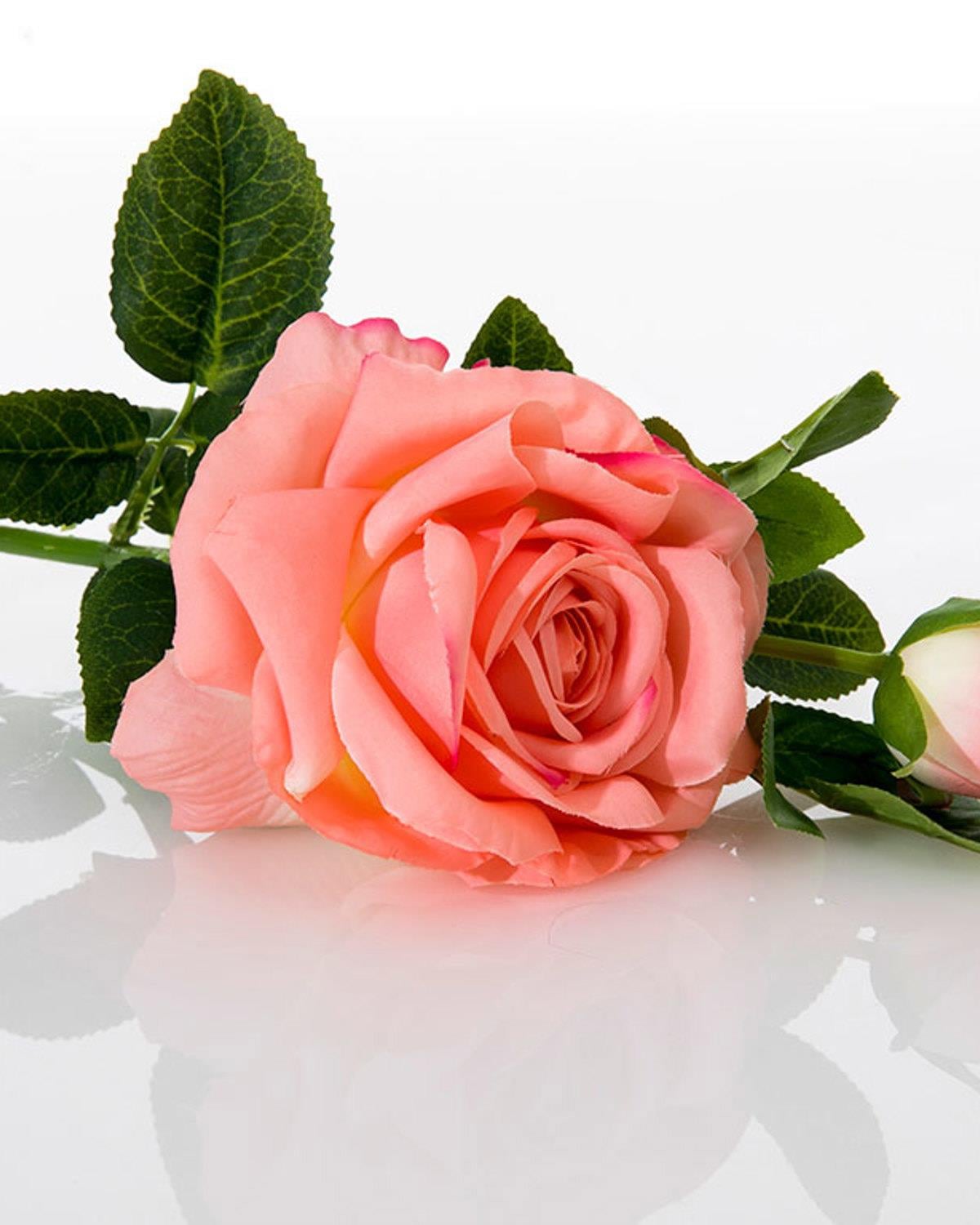Precious Rose Artificial Flower 64 cm Pink
