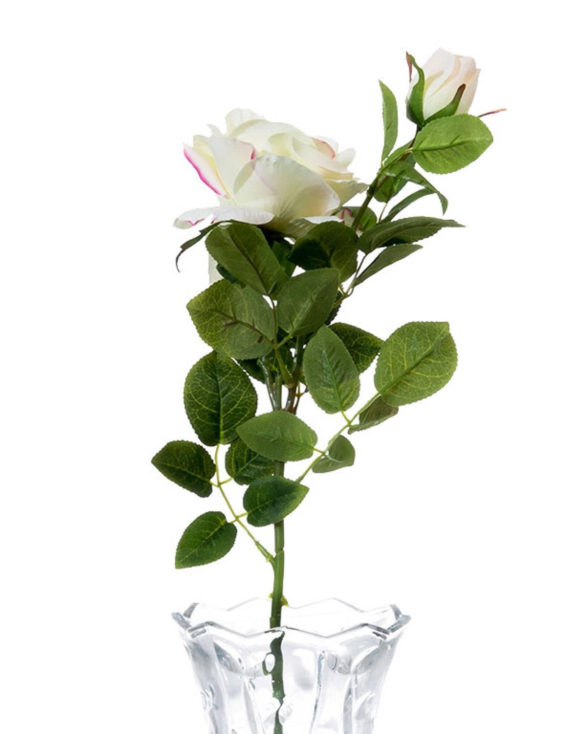 Precious Rose Artificial Flower 64 cm Cream