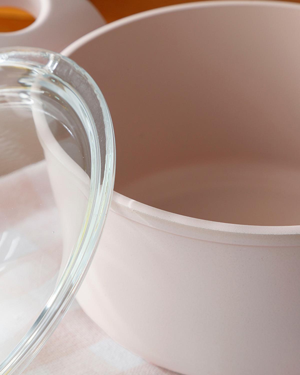 Pretty Мини Тенджера С капак Гранит 14 см. Пудра