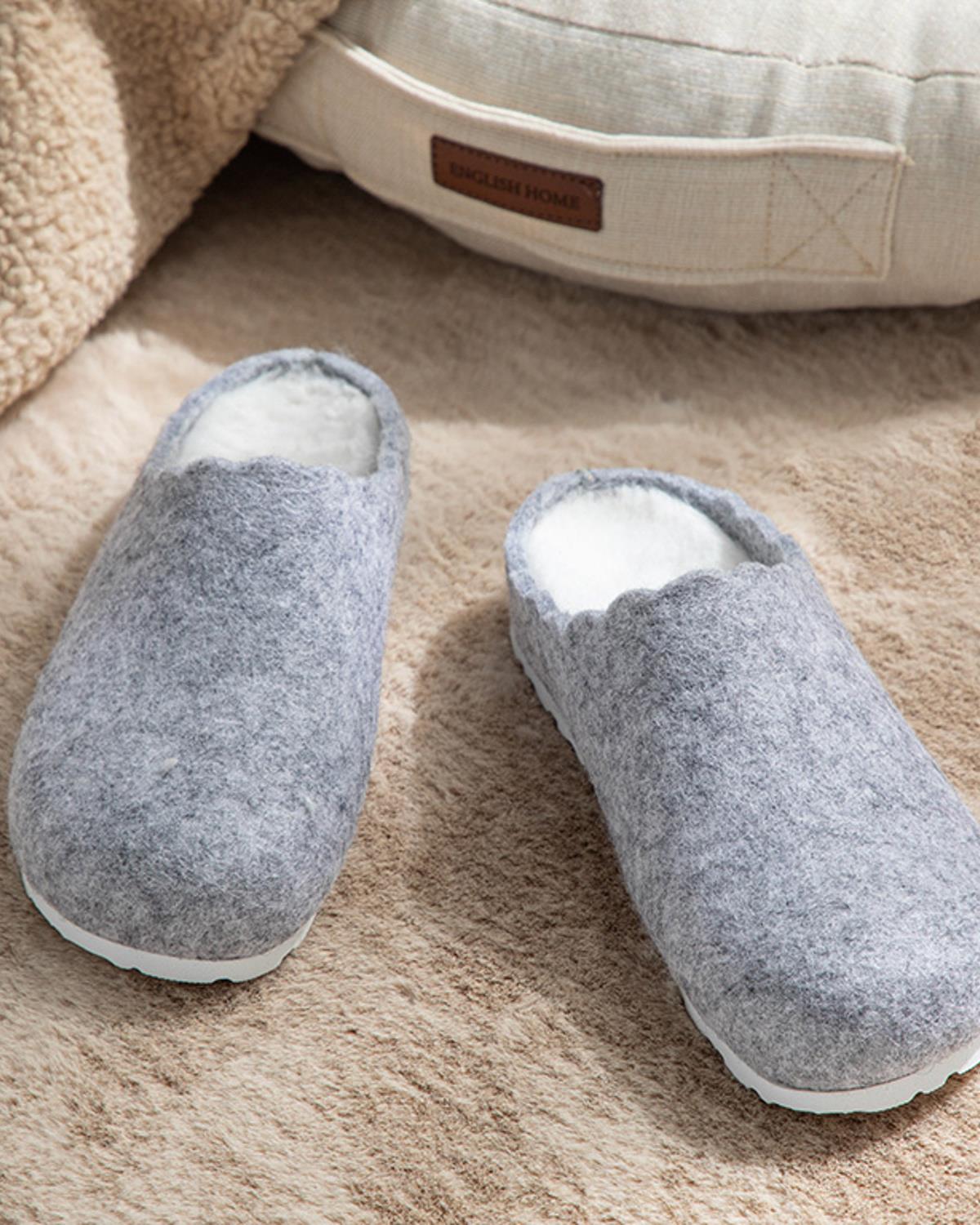 Pretty Пантофи За Дома Дамски, Сиво, 39