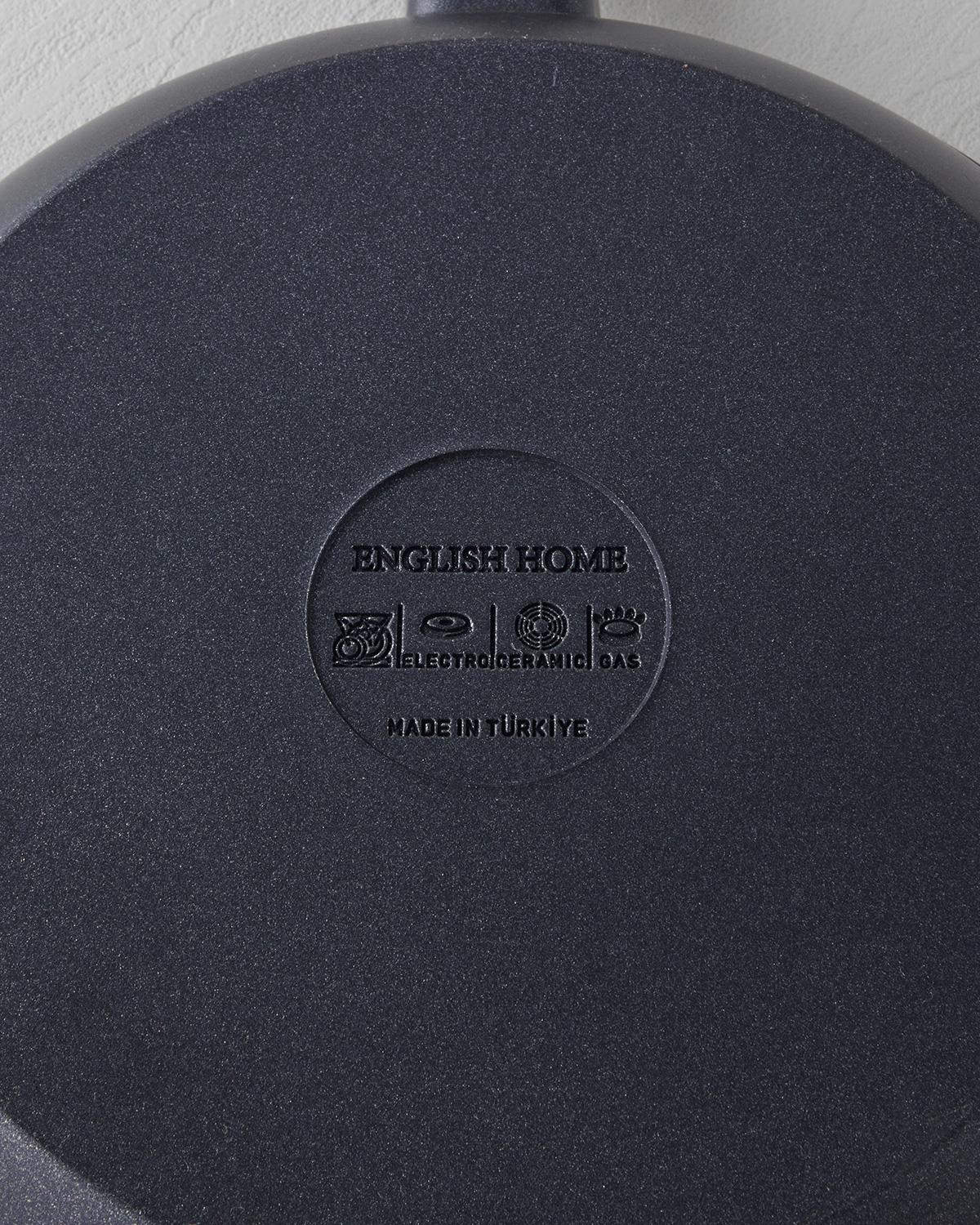 Тенджера Дълбок Алуминиева отливка 20 см Черен