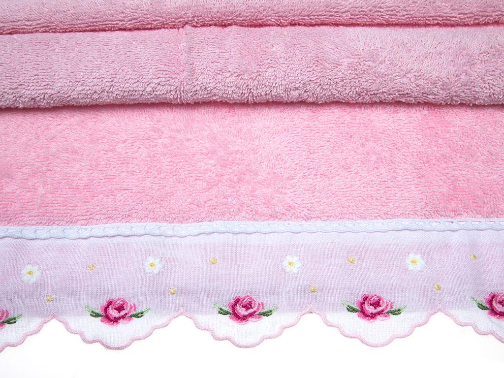 Primrose ХАВЛИЯ ЗА ЛИЦЕ Орнаментна лента Бродирани 50x80 cm Light Pink,
