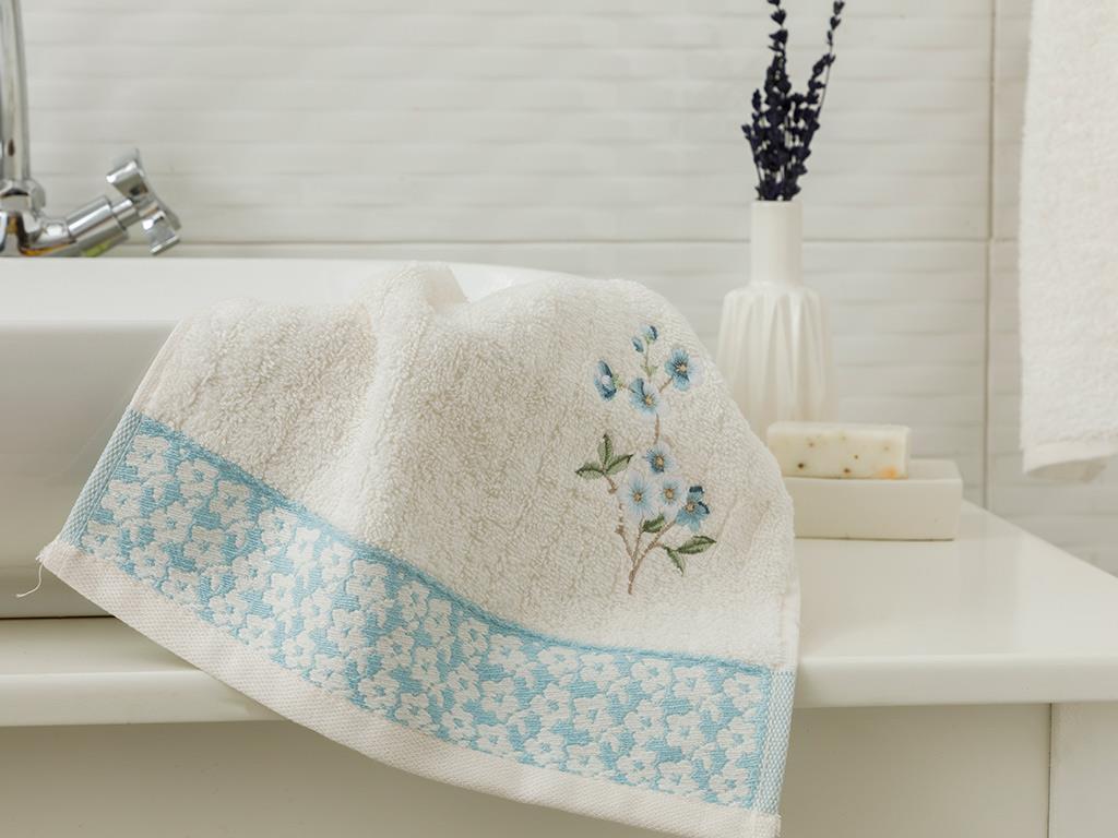 Pure Fleur ХАВЛИИ ЗА РЪЦЕ Бродирани 30x45 cm Seledon,