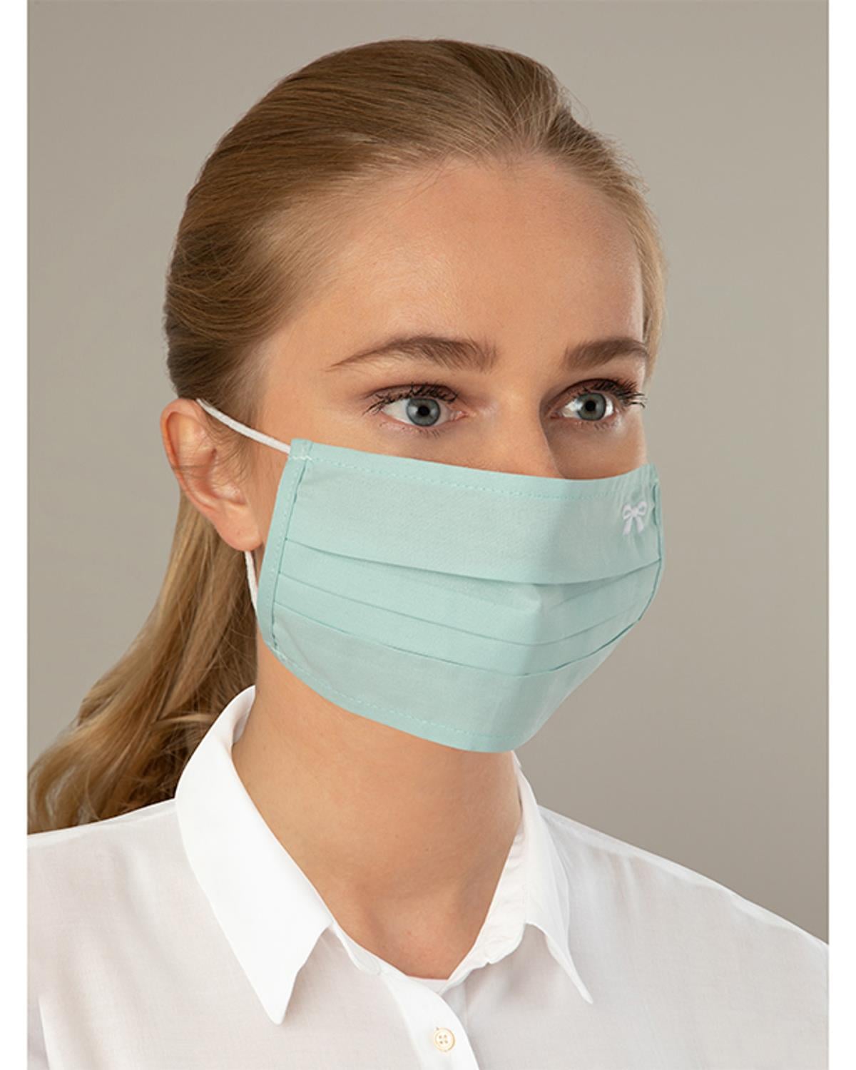 Pure Paisley Cotton Mask 9,5X18 cm Pink - Mint