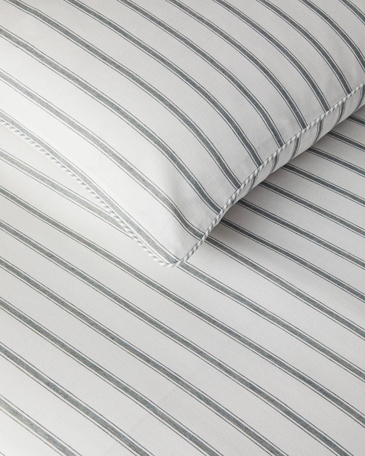 Pure Stripe Спален Комплект Двоен Багрени нишки 200x220 см Зелен