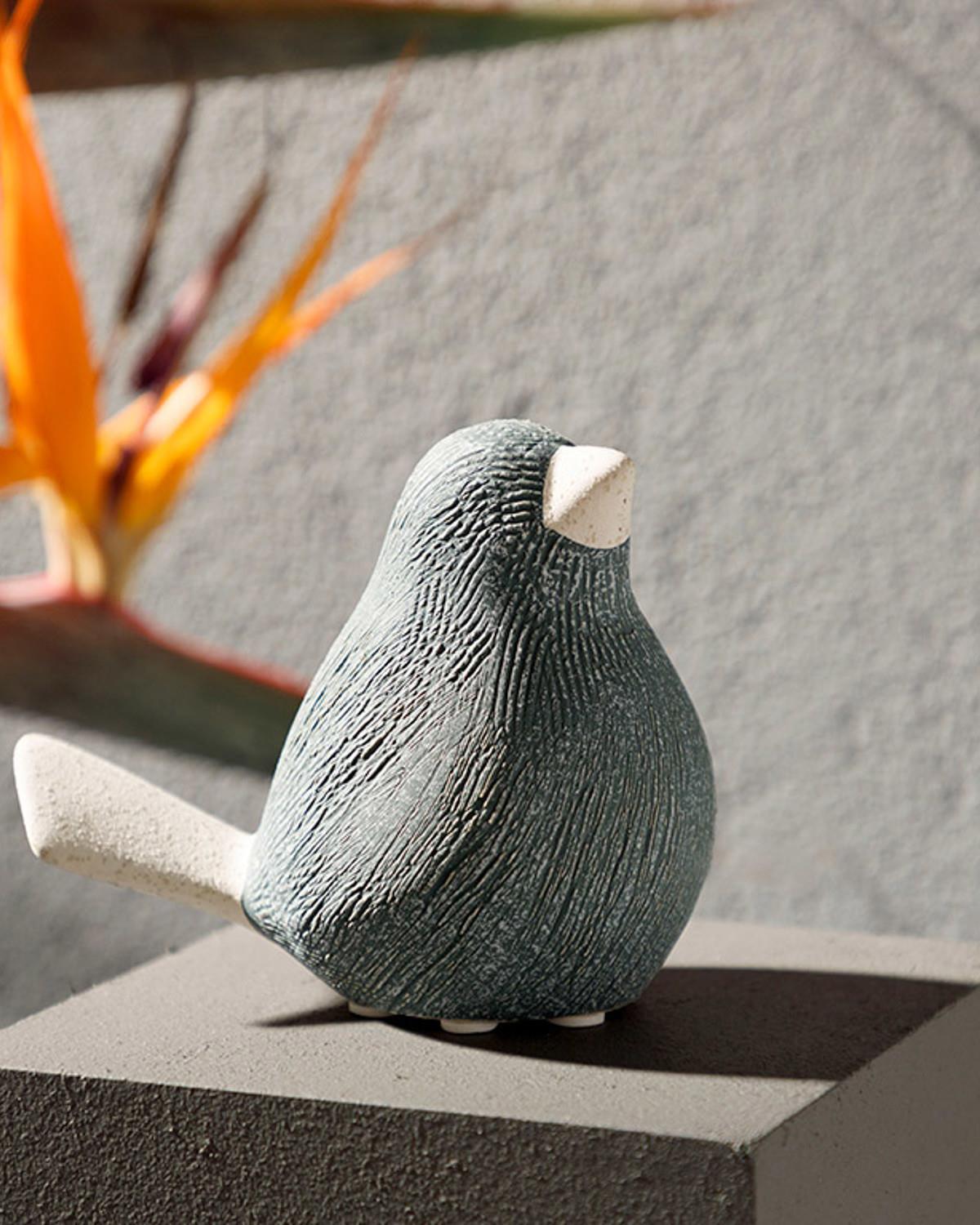 Queer Bird Фигурка Каменна керамика 12,5X8X10,5 см Сив
