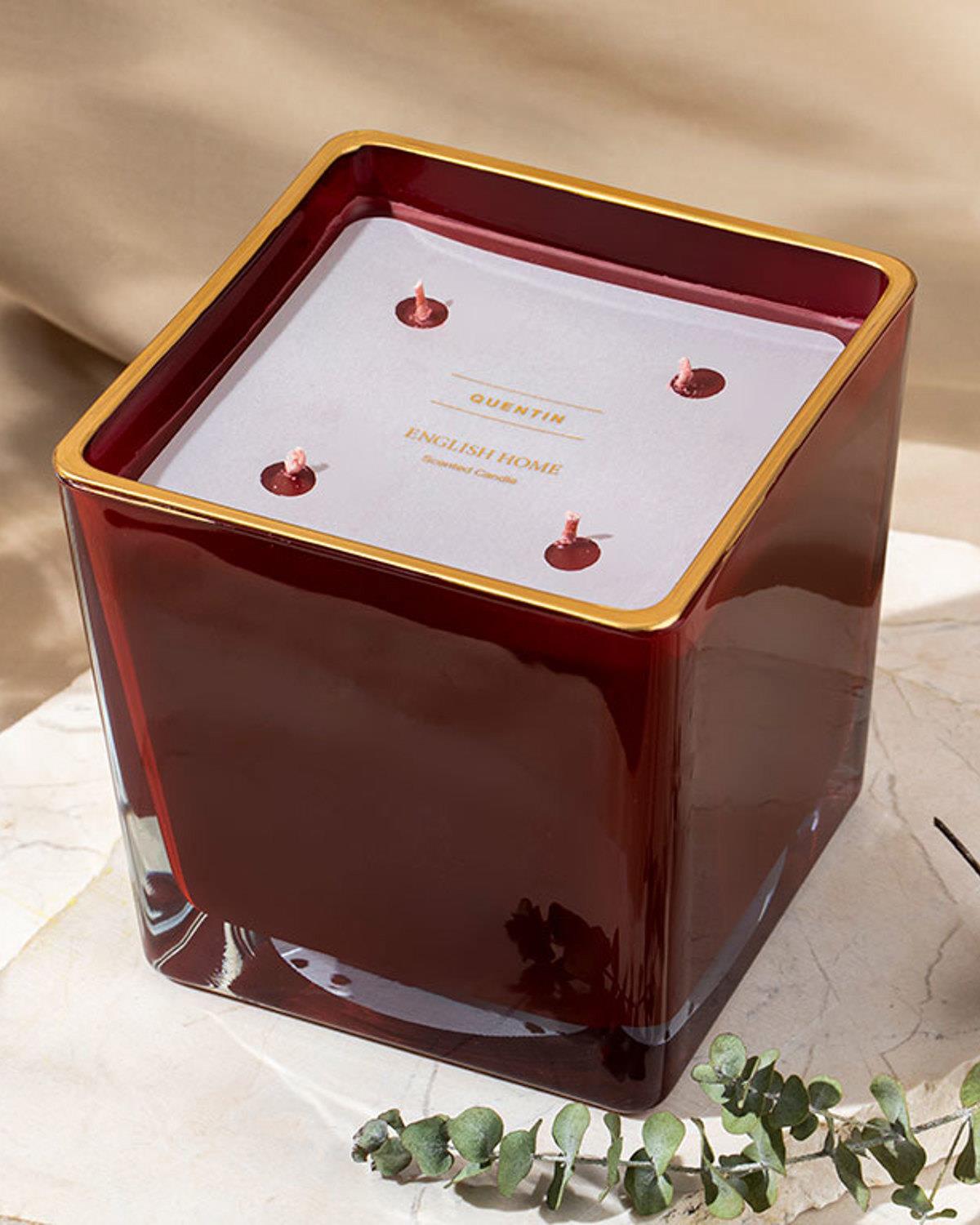 Quentin Scented Candle 760 g Claret Red