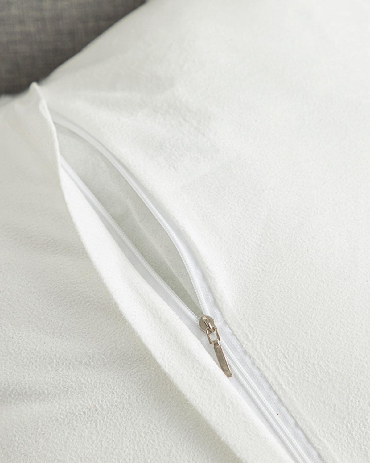 Rabbit Grid Декоративна Калъфка За Възглавница Полиестер, Бяло, 45 X 45 Cm