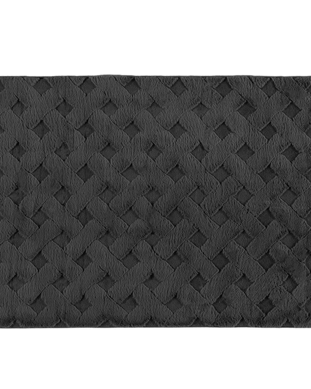 Rabbit Grid Polyestere Carpet 80x150 cm Anthracite