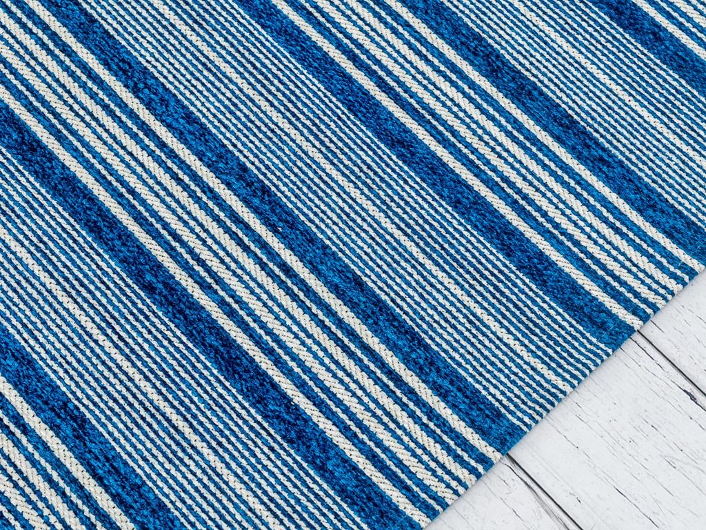 Rainbow КИЛИМ Нехлъзгаща се Шенил Dark Blue