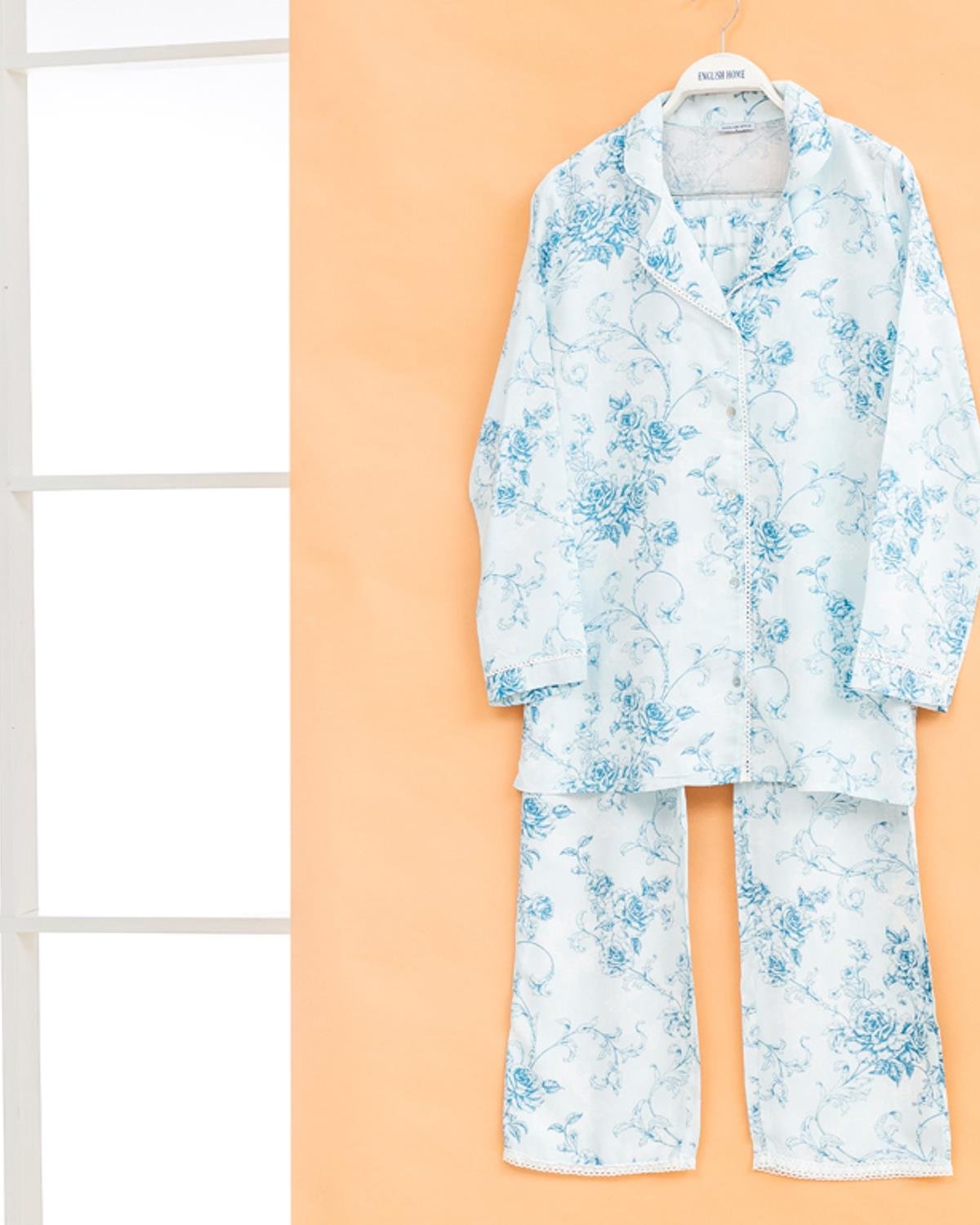 Rambler Rose Комплект Пижама Дамски Вискоза S Син