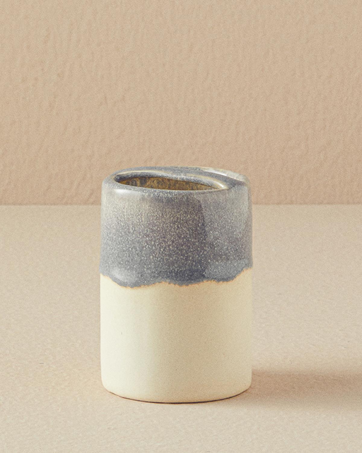 Renne Комплект За Баня 3 бр. Керамика 11x15+7,5x10,5+11x2,5 см Екрю - Син