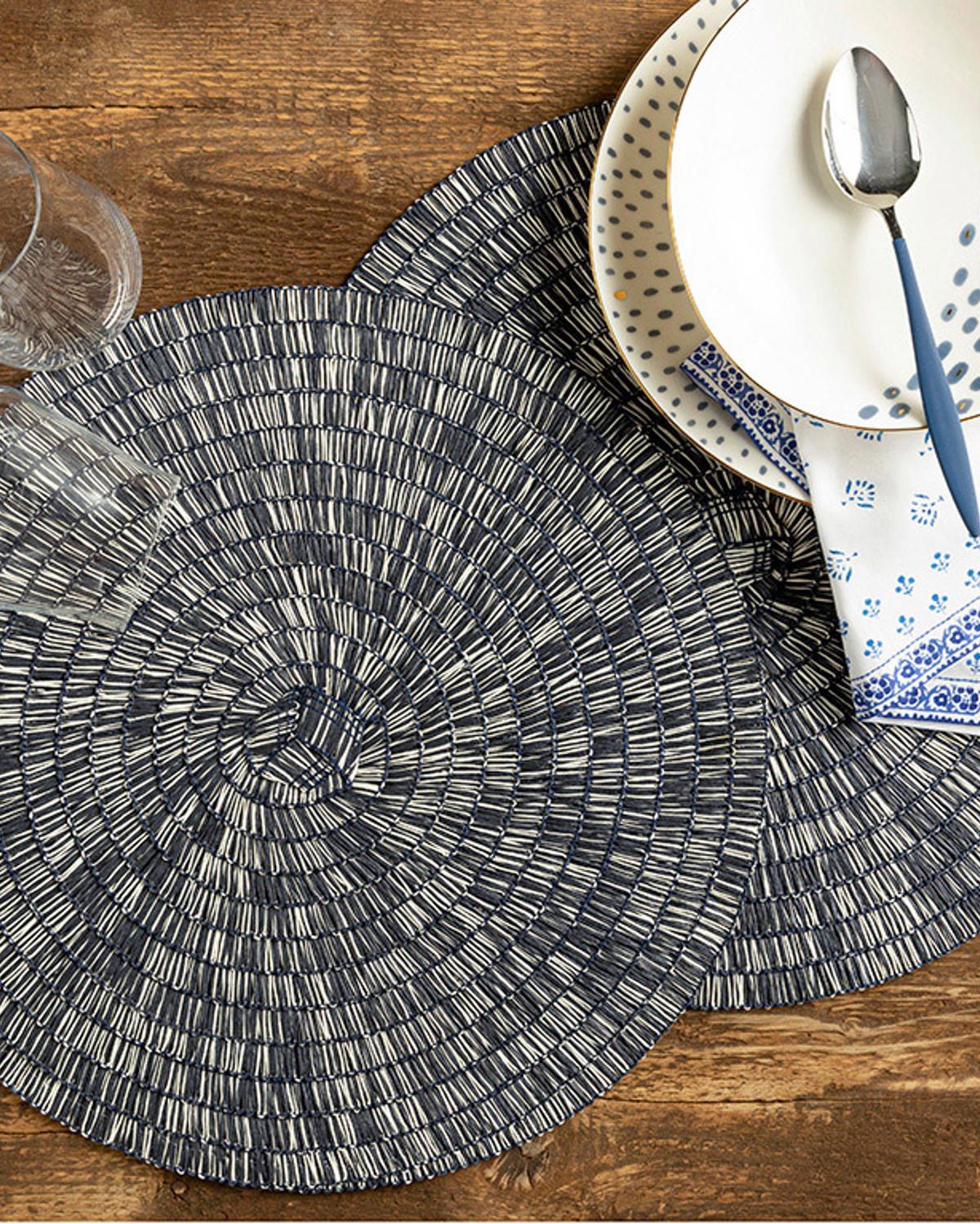 Rich Подложки За Хранене 2 бр. Хартия 38 см Морскосин