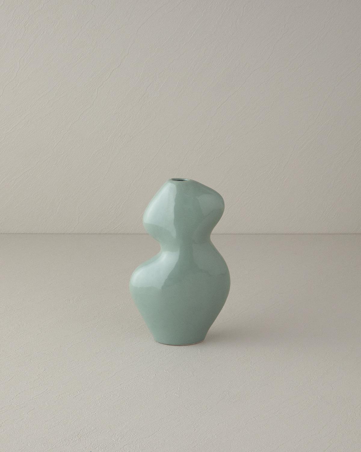 Rita Ваза 25 см Светлозелен