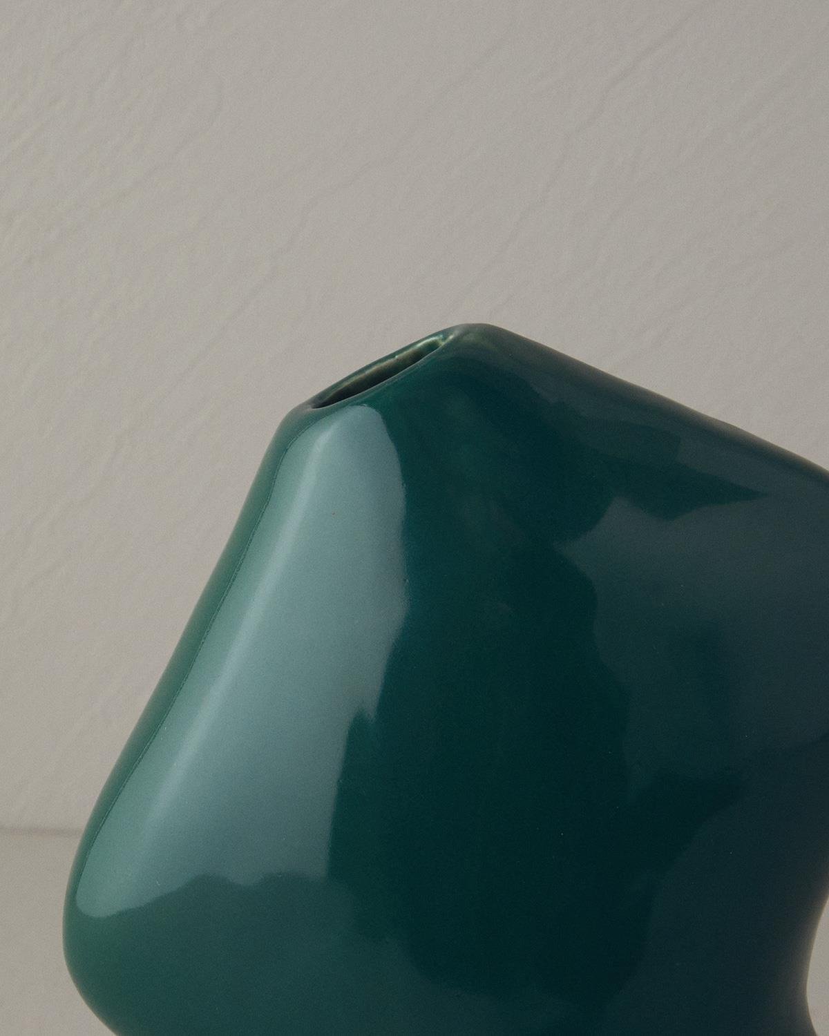 Rita Ваза 30 см Тъмнозелен