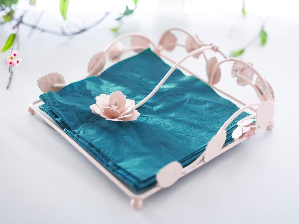 Rosa САЛФЕТНИ K Ковано желязо 22,0x21,0x6,5 cm Light Pink,