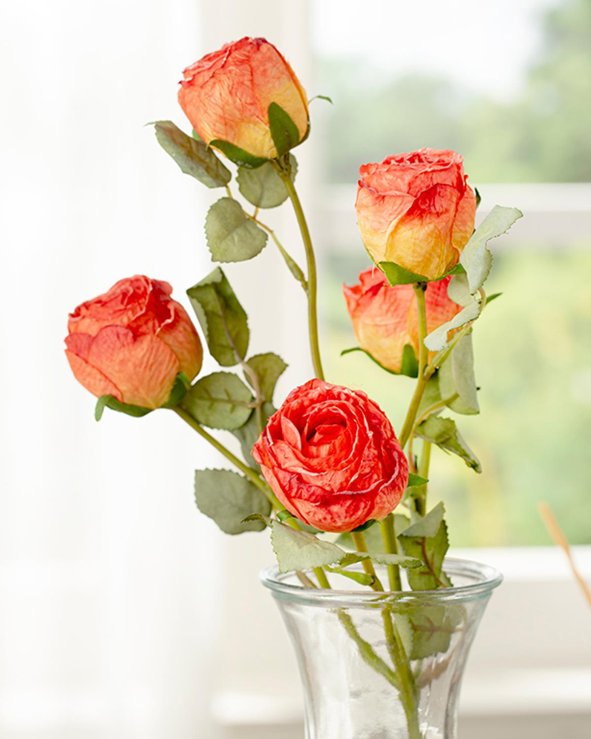Rose Bouquet Изкуствено Цвете Един Стрък 61 см Червен