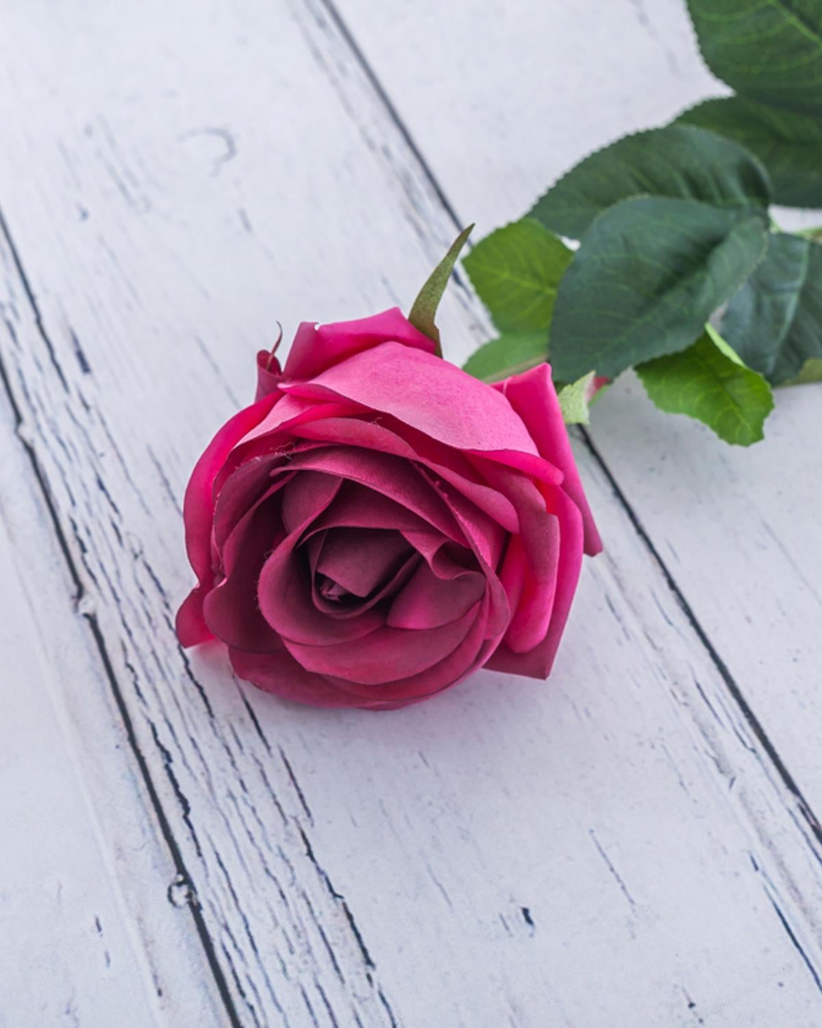 Rose Bud Изкуствено Цвете 78 см Цикламен