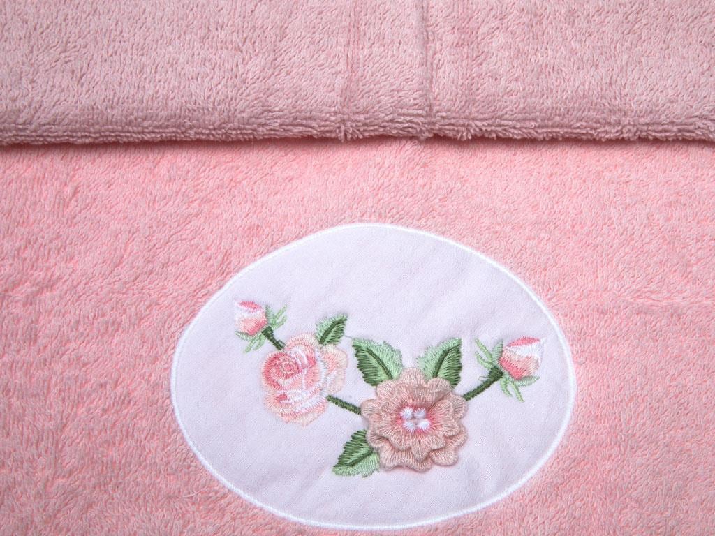 Rose Bunch ХАВЛИЯ ЗА ЛИЦЕ Бродирани 50x80 cm Pink