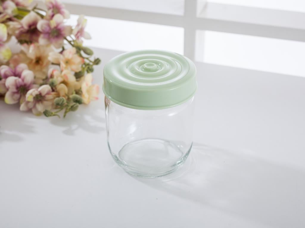 Rose БУРКАН Стъклен с капак Cam 425 ml Mint