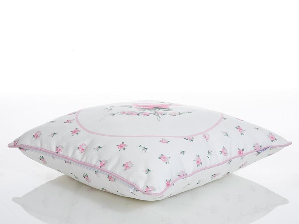 Rose Coquette ВЪЗГЛАВНИЦА Незапълнен Дигитална щампа 45x45 cm Светло розово,