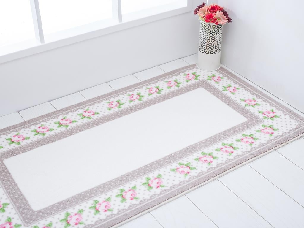 Rose Dots КИЛИМ Нехлъзгаща се Отпечатано 80x150 cm Gray