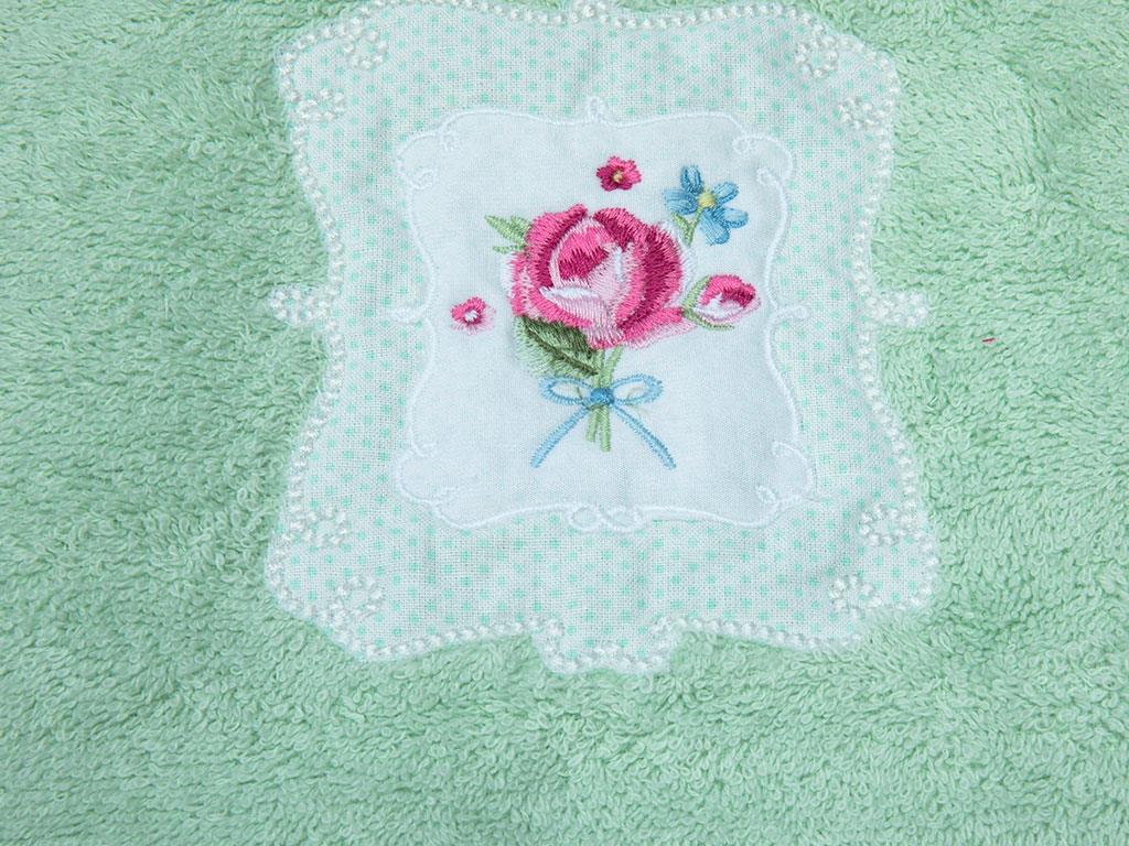 Rose Frame ХАВЛИЯ ЗА ЛИЦЕ Бродирани 50x80 cm Green