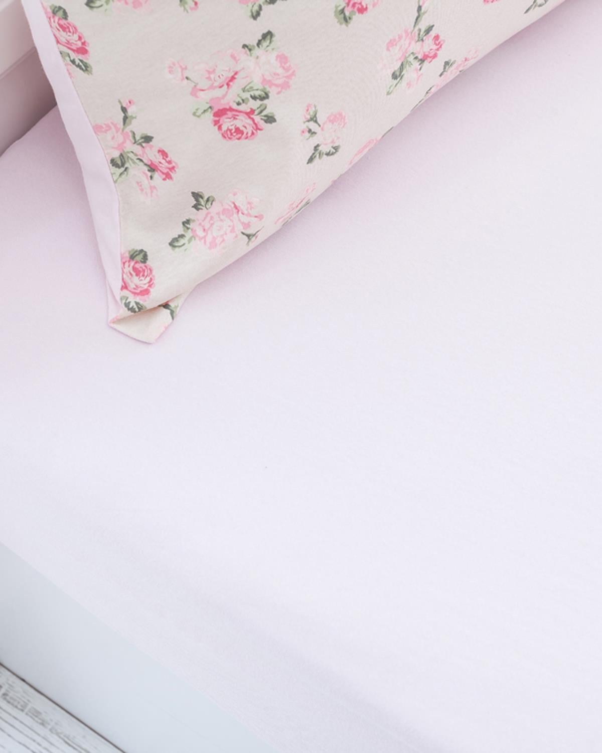 Rose Romance СПАЛНО БЕЛЬО КОМПЛЕ Tek Kişilik Памучно 160x220 cm Light Pink,