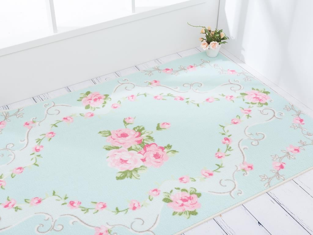 Rosy Cove КИЛИМ Отпечатано 100x160 cm Pink-Mint