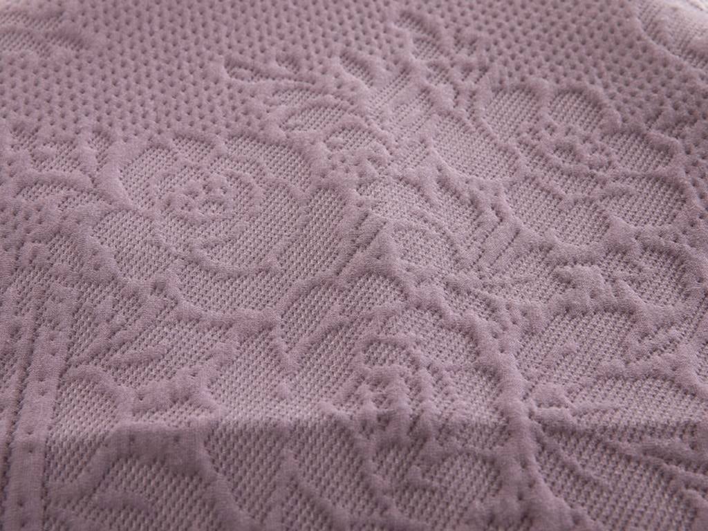 Rosy Damask ПОКРИВКА ЗА ЛЕГЛО К Двоен човек Плетиво 240x260 cm Лилаво