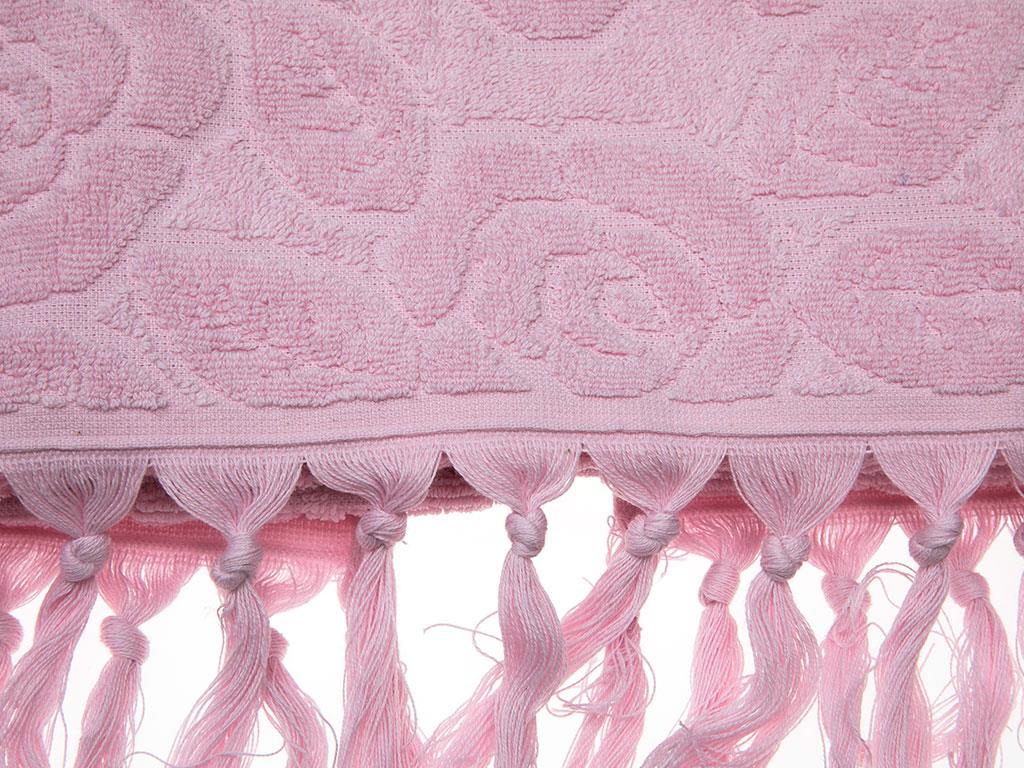 Rosy Rose ХАВЛИЯ ЗА ЛИЦЕ С ресни Жакардов 50x80 cm Light Pink,