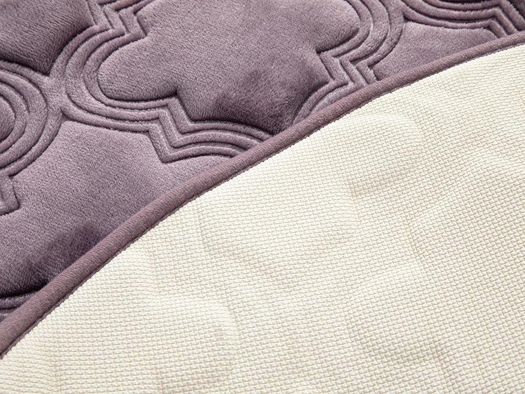 Roxbury Emboss Anti-slip Base Kitchen Mat 90x90 cm Damson