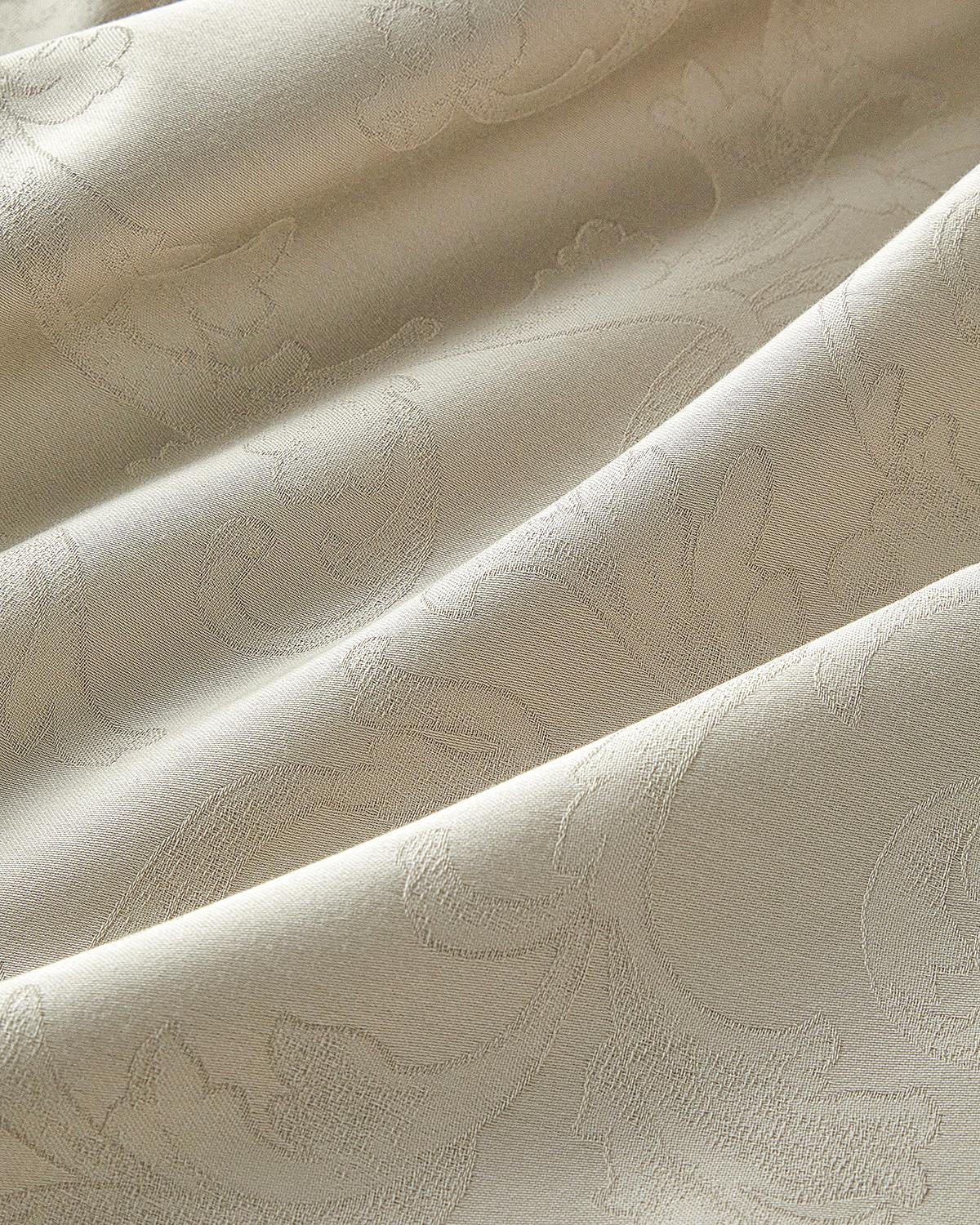 Royal Scroll Спален Комплект Кралски размер Памучен сатен с жакард 240x220 см Каменно сив..