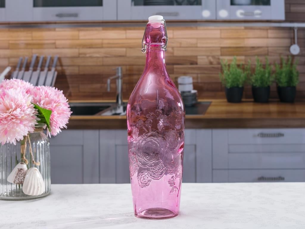 Roza ШИШЕ Вода 1 Litre Pink