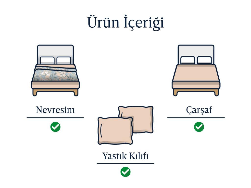 Rustic Check СПАЛНО БЕЛЬО КОМПЛЕ Двоен Памучен Сатен 200x220 cm Off White