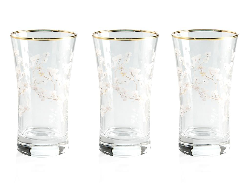 Sakura ЧАША ЗА БЕЗАЛКОХОЛНО 3 бр. Cam 300 ml Transparent