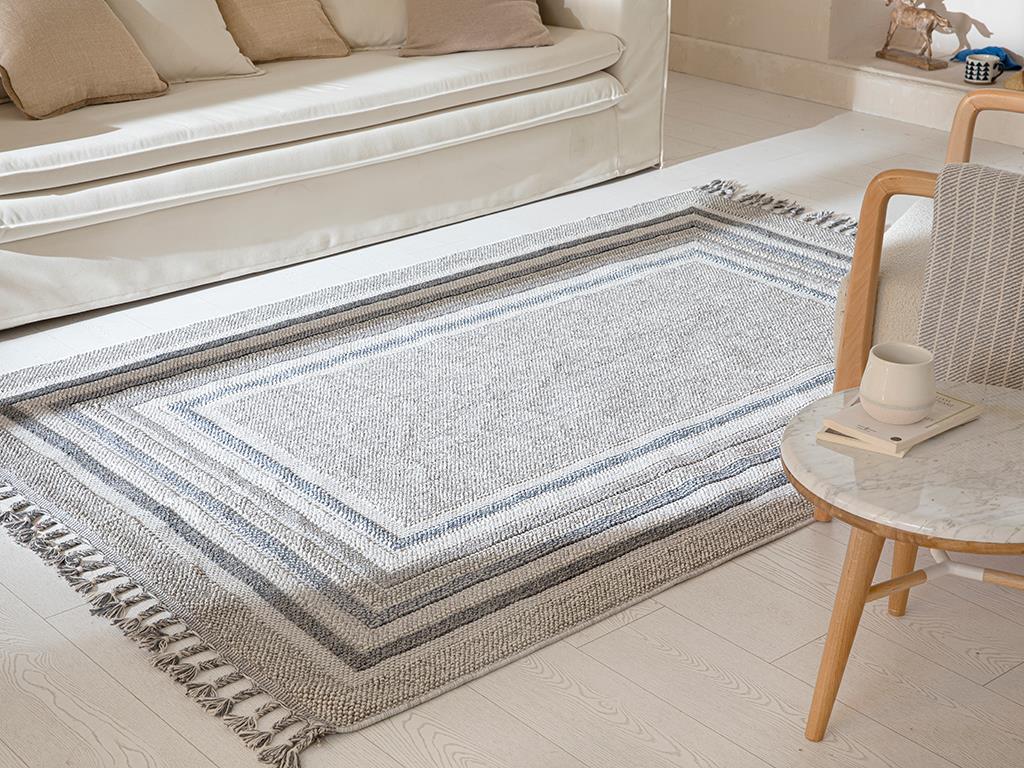 Samara Woven Curl Carpet 200x290 Dark Gray