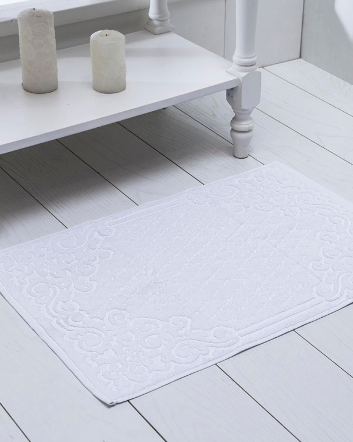 Samara Кърпа За Крака Жакардов 50x70 см Бял