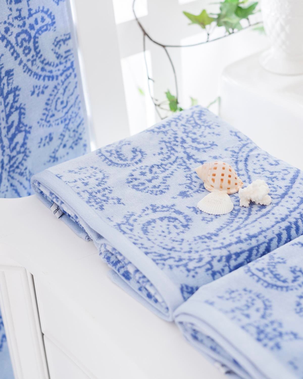 Samara Кърпа За Баня Багрени нишки 70x140 см Син