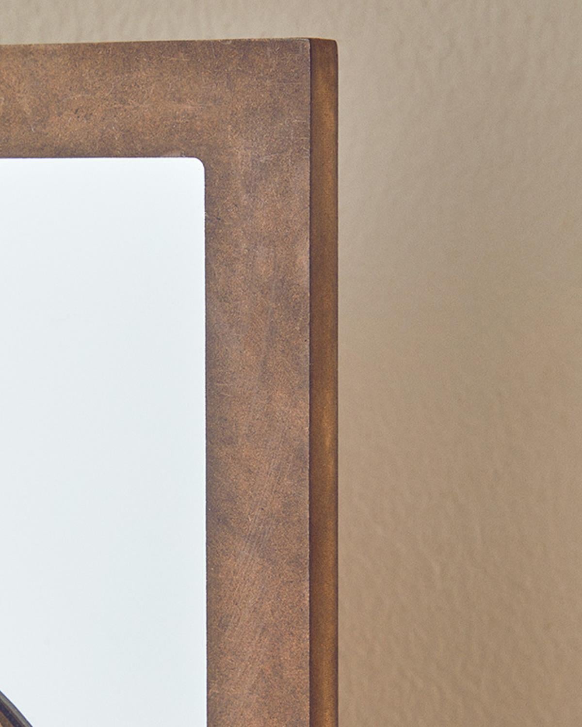 Sandra Wooden Mirror 50x50 cm Natural