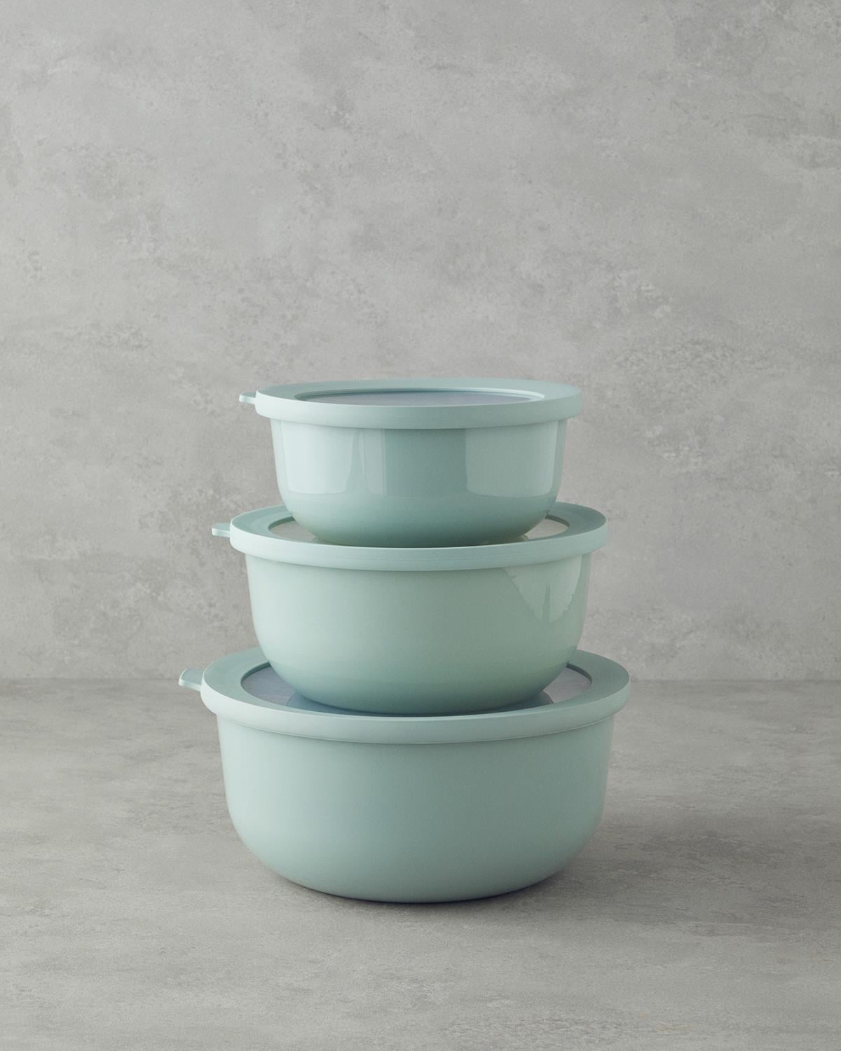 Sara Кутия За Съхранение 3 бр. Пластмаса 1,5 + 2,5 + 4 л Mint