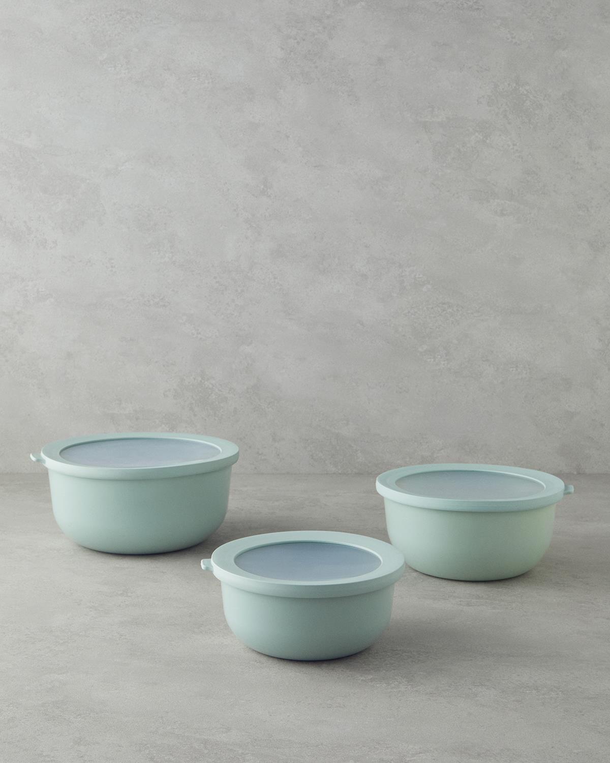 Sara Кутия За Съхранение 3 бр. Пластмаса 1,5 + 2,5 + 4 л Mint