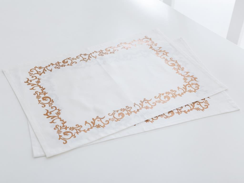 Scroll АМЕРИКАНЗКИ СЕРВИЗ 2 комплекта Отпечатано 33x48 cm Златисто