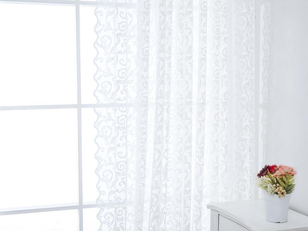 Scroll ТЮЛ ПЕРДЕ Плетиво Light Cream