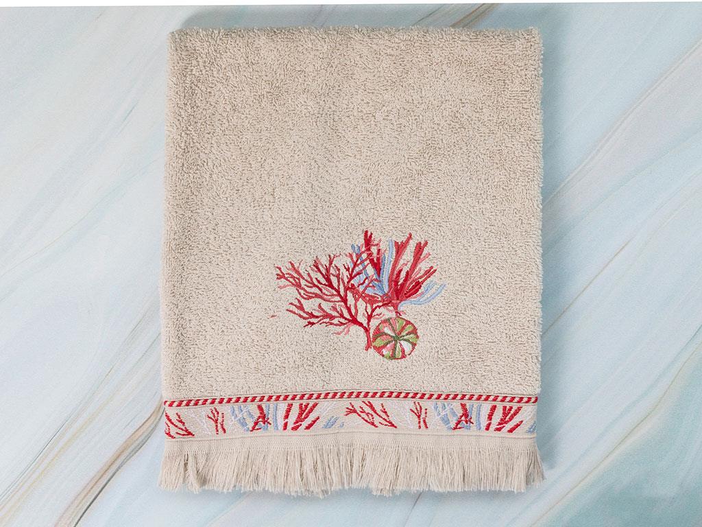 Sea Dreams ХАВЛИЯ ЗА ЛИЦЕ Бродирани 50x80 cm Light Beige