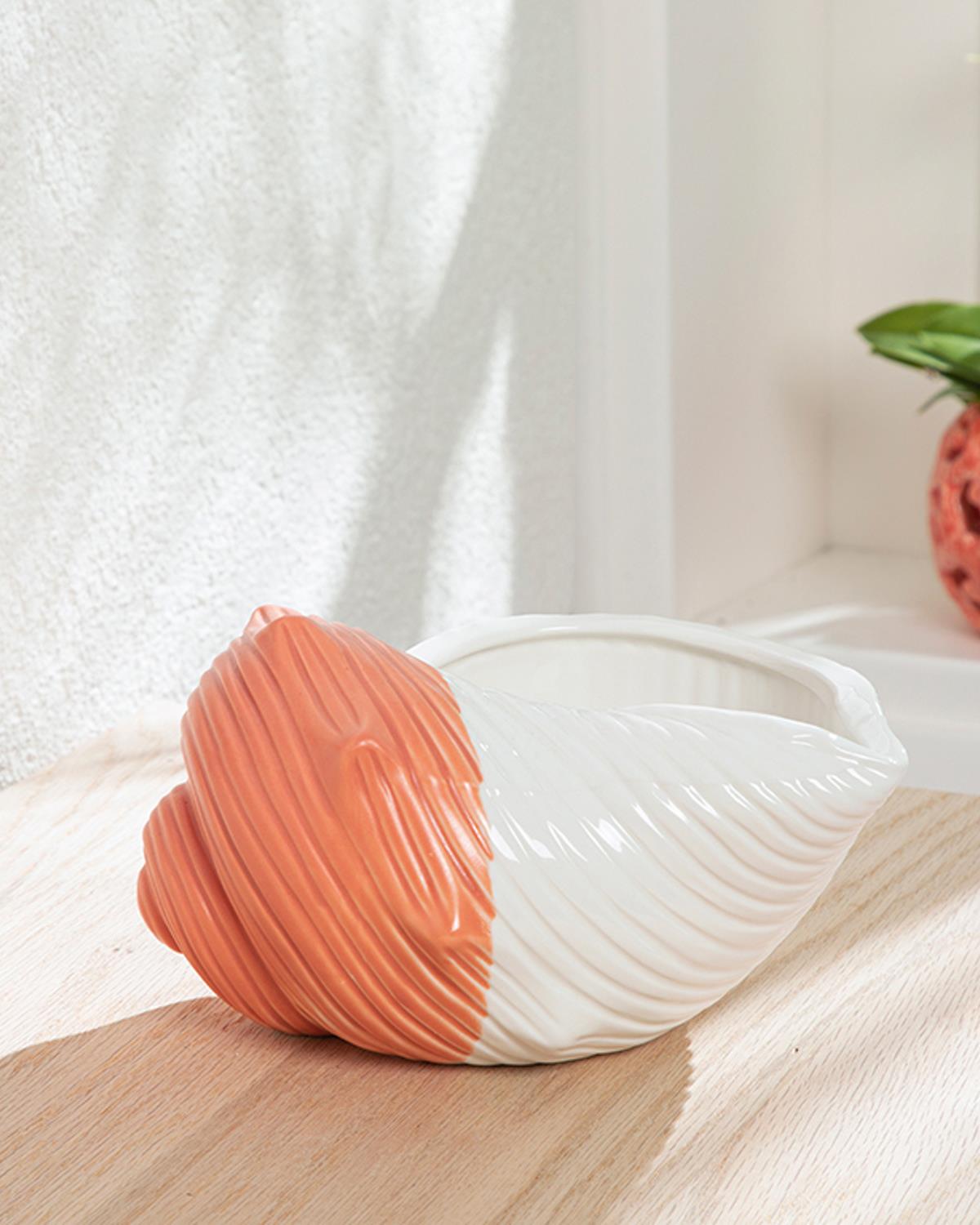 Seashell Декоративен Предмет 19,5x16,1x10,5 см Оранжев