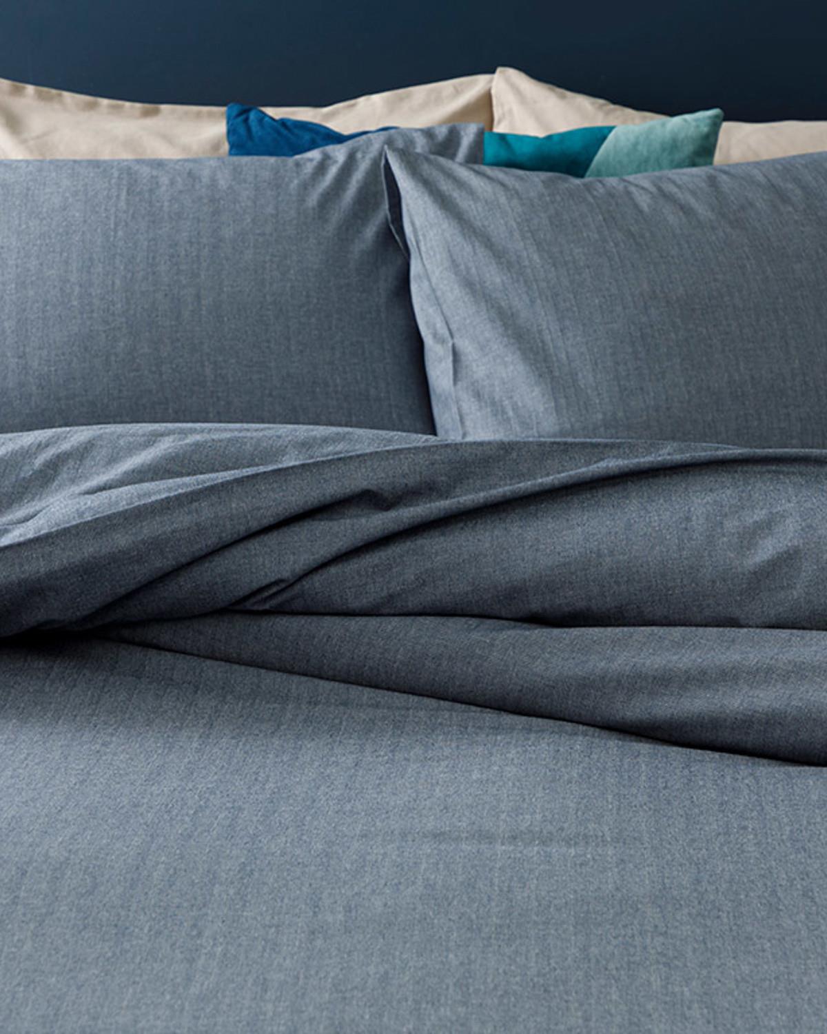 Sharp Twill Suit Double Person Duvet Cover Set 200x220 cm Dark Blue